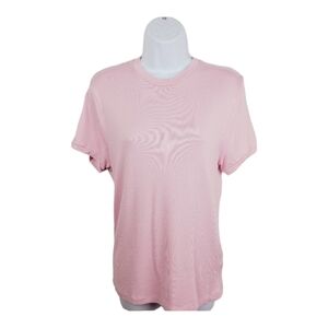 Zara Womens light pink top warm Medium short sleeve top